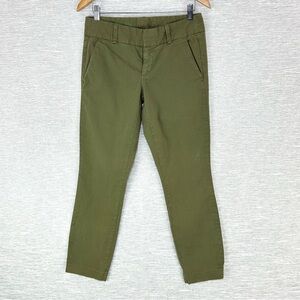 J Crew Angie Pant Women’s 4 Army Green‎ Chino Ankle
